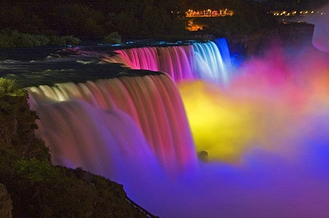niagara falls light show round the web info photography niagara falls lights usa